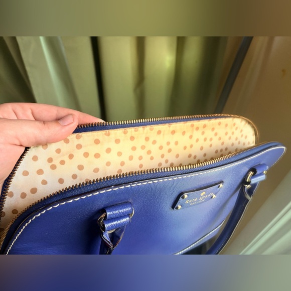 Kate Spade Royal Blue Satchel tote - Picture 4 of 4